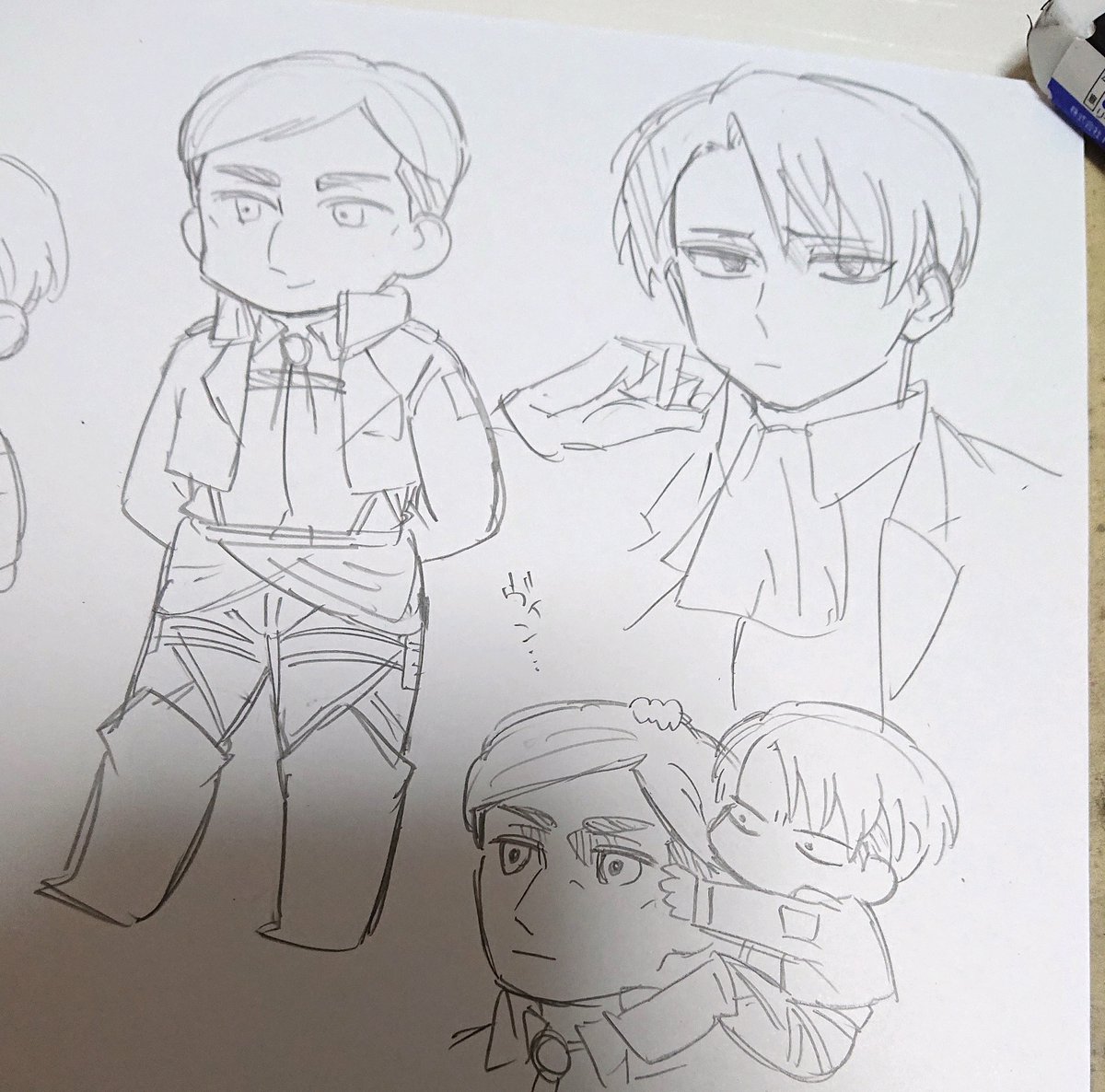 数年振りにアナログで描いているけどすごく良い 脳直で手が動く 良いペン買おうかな 