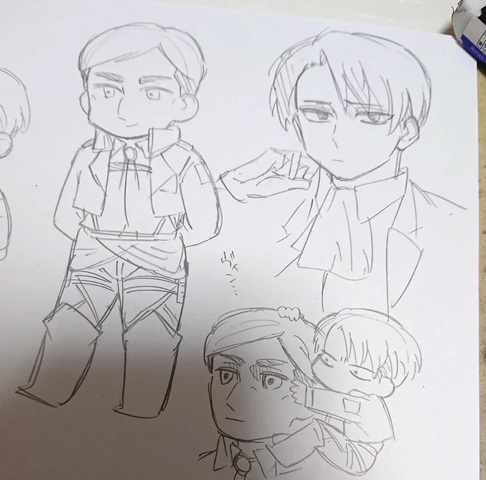 数年振りにアナログで描いているけどすごく良い 脳直で手が動く 良いペン買おうかな 
