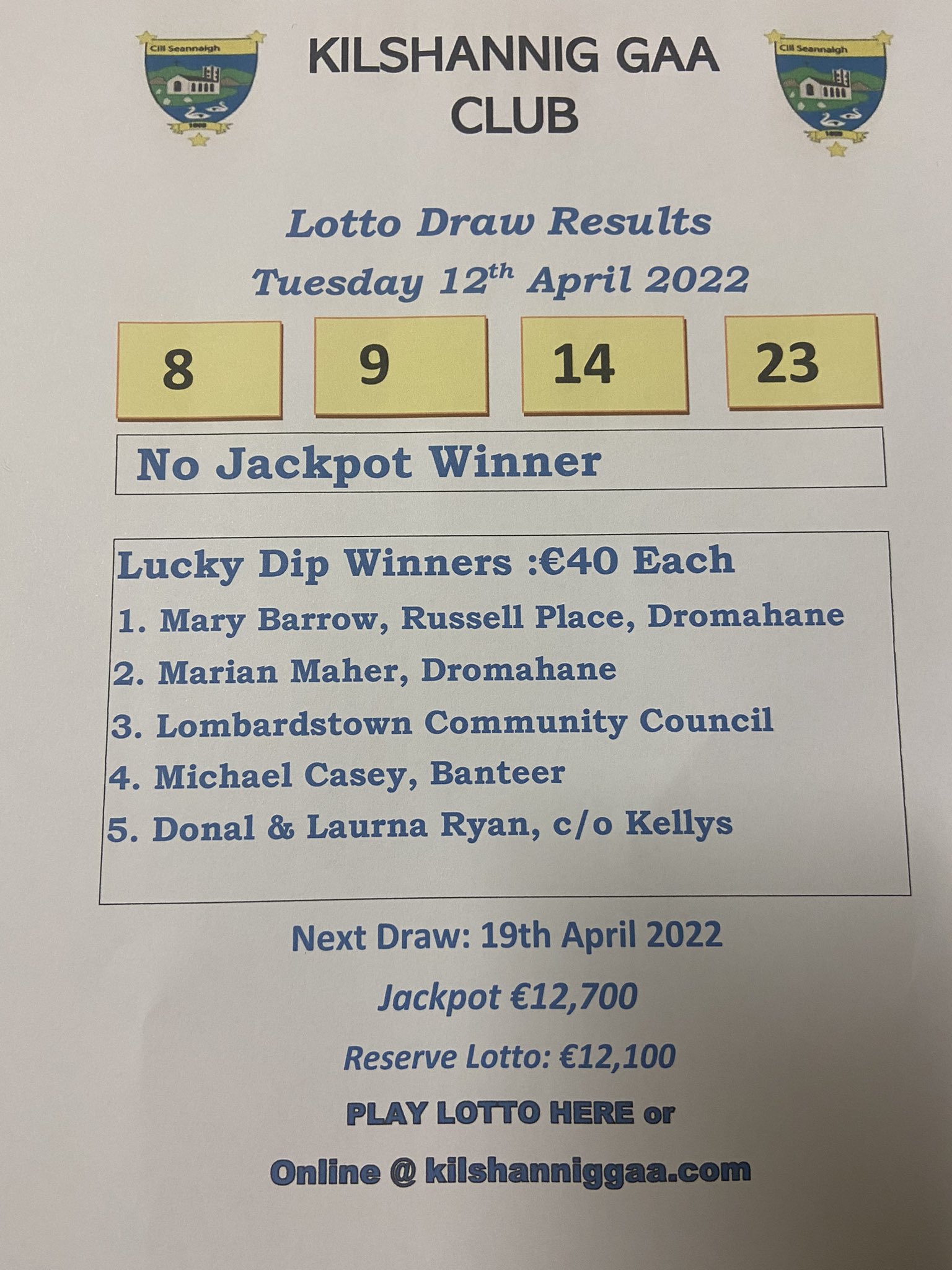 Lucky dip 2024 lotto results