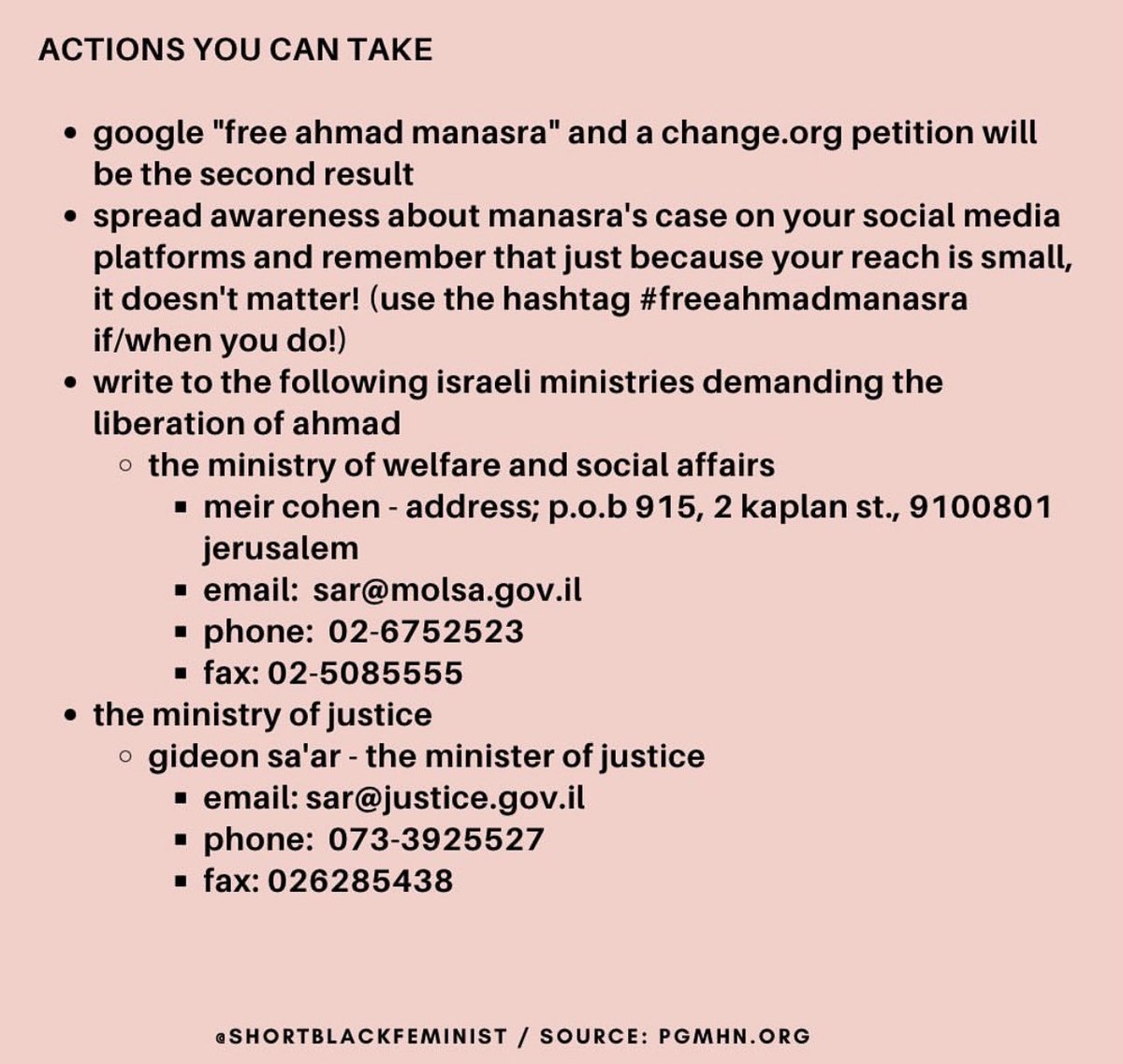 Toolkit for #FreeAhmadManasra