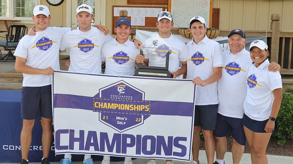 Congrats to the 2️⃣0️⃣2️⃣2️⃣ Conference Carolinas Men's ⛳ Champions...

<a href="/KingAthletics/">King Athletics</a>

Full results and details ⤵️
🔗: bit.ly/3EeY9QD
#LeadingTheWay