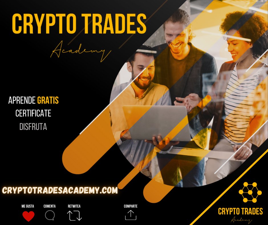 Cryptrotrades's tweet photo. Que esperas para unirte a nuestra comunidad, aprende gratis registrándote en nuestra web

https://t.co/Jk8ETCVQ0s

Sin pagos, sin referidos, ven y adéntrate en el mundo cripto. 💪 
#Bitcoin  #cripto #cryptotradesacademy https://t.co/yjYPaslscI