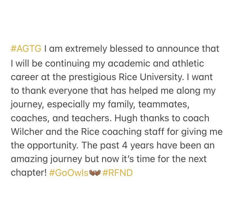 guwjay's tweet photo. Next Chapter🦉 #COMMITTED @BMFMoats @BSublet @WilcherGerard @FriarFootball @blathletics https://t.co/njLp2SCTaa