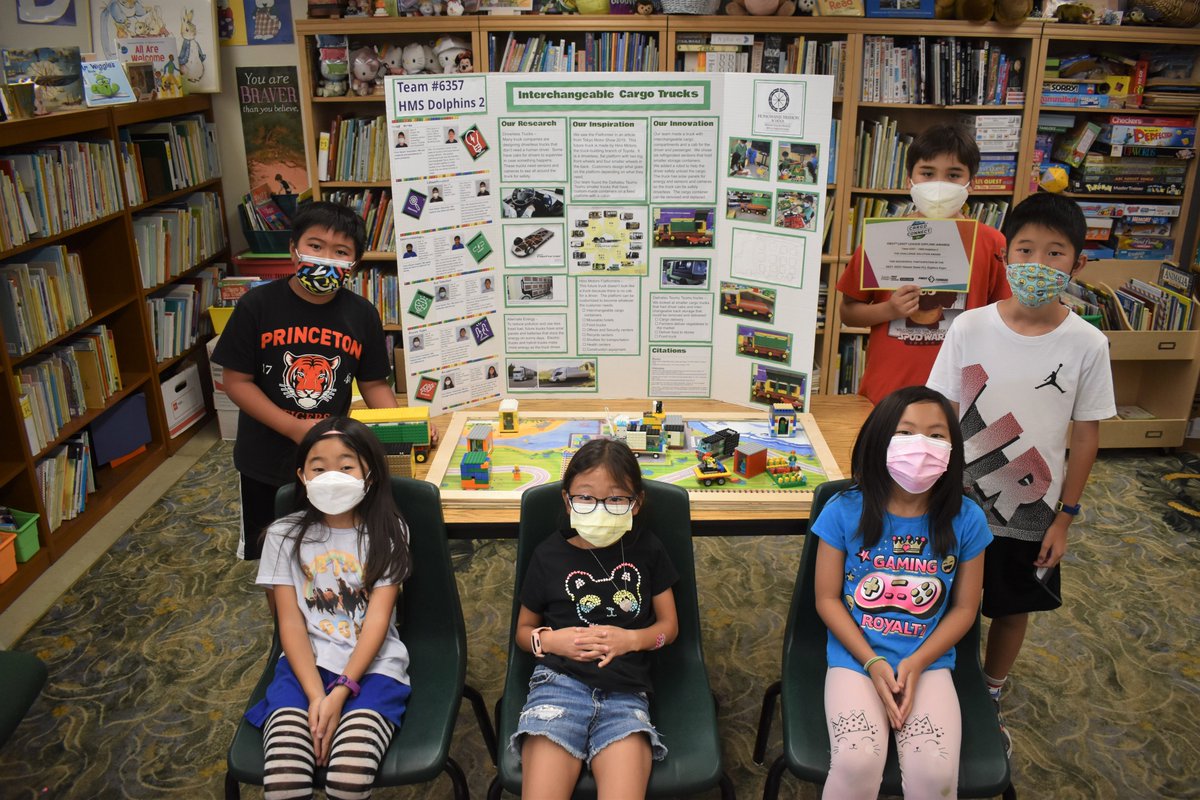 HMSDolphinsNow's tweet photo. #LatePost #Congratulations to our three Junior First Lego League Expore teams who competed on April 9th at the Explore Expo. Each team took home one award: Challenge Solution, Cores Value, and Team Model. #Robotics #JRFLL https://t.co/2Us06vZlEq
