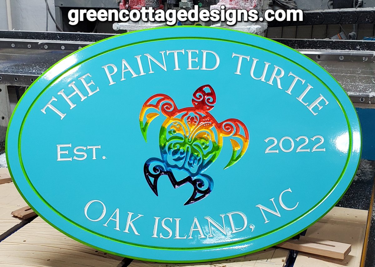 cottage_green's tweet photo. We're honored to have created the Beach House Sign for The Painted Turtle https://t.co/4kGBfTi2QL #OakIsland #ThePaintedTurtle #SeaStarCoastalVacations #NorthCarolina https://t.co/Y4QZ2Ta778