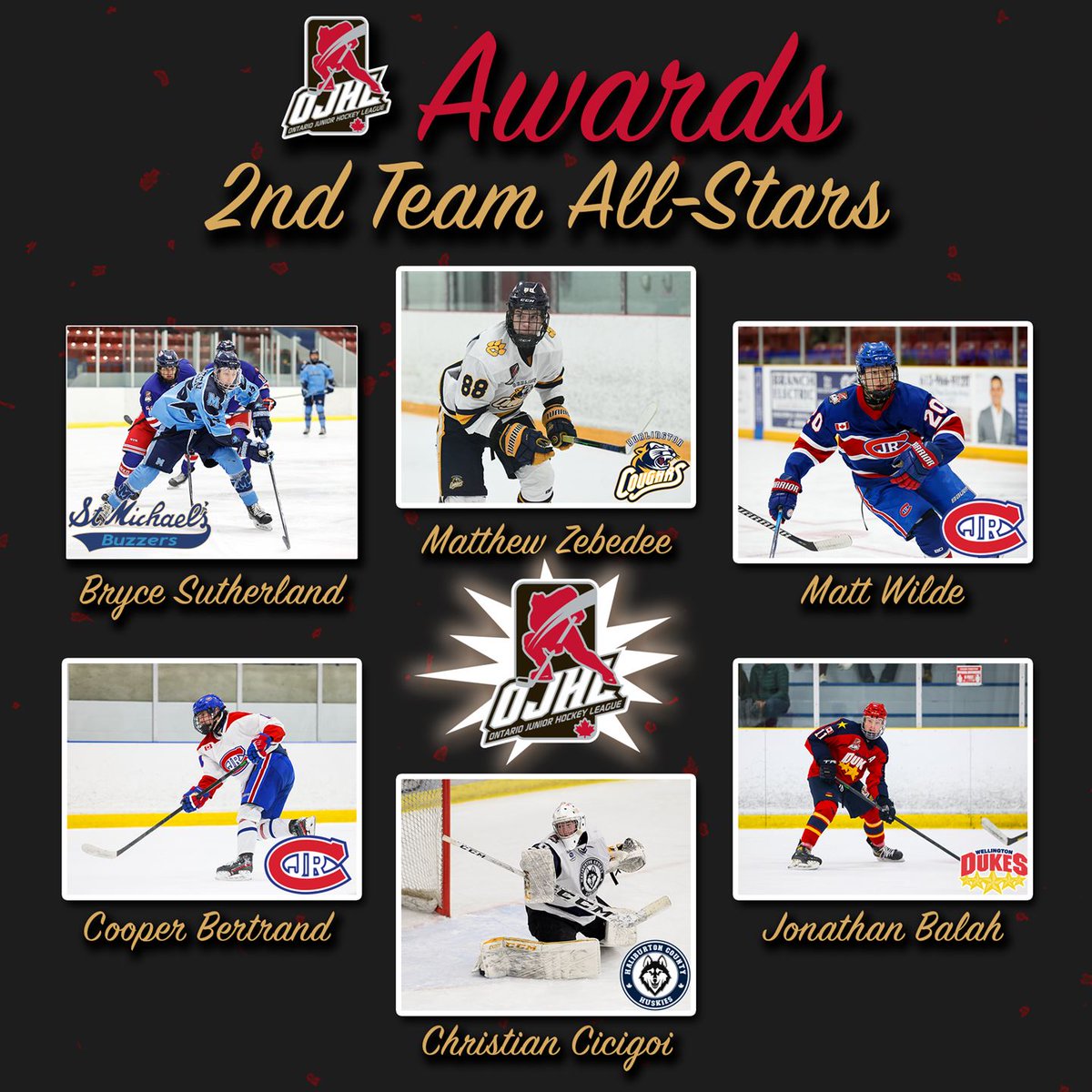 OJHLOfficial's tweet photo. Congratulations to the 2021-22 OJHL Second Team All-Stars!

https://t.co/sJvWlhUPjw

#leagueofchoice #ojhl #awards #allstar https://t.co/DQmMFgoX7X