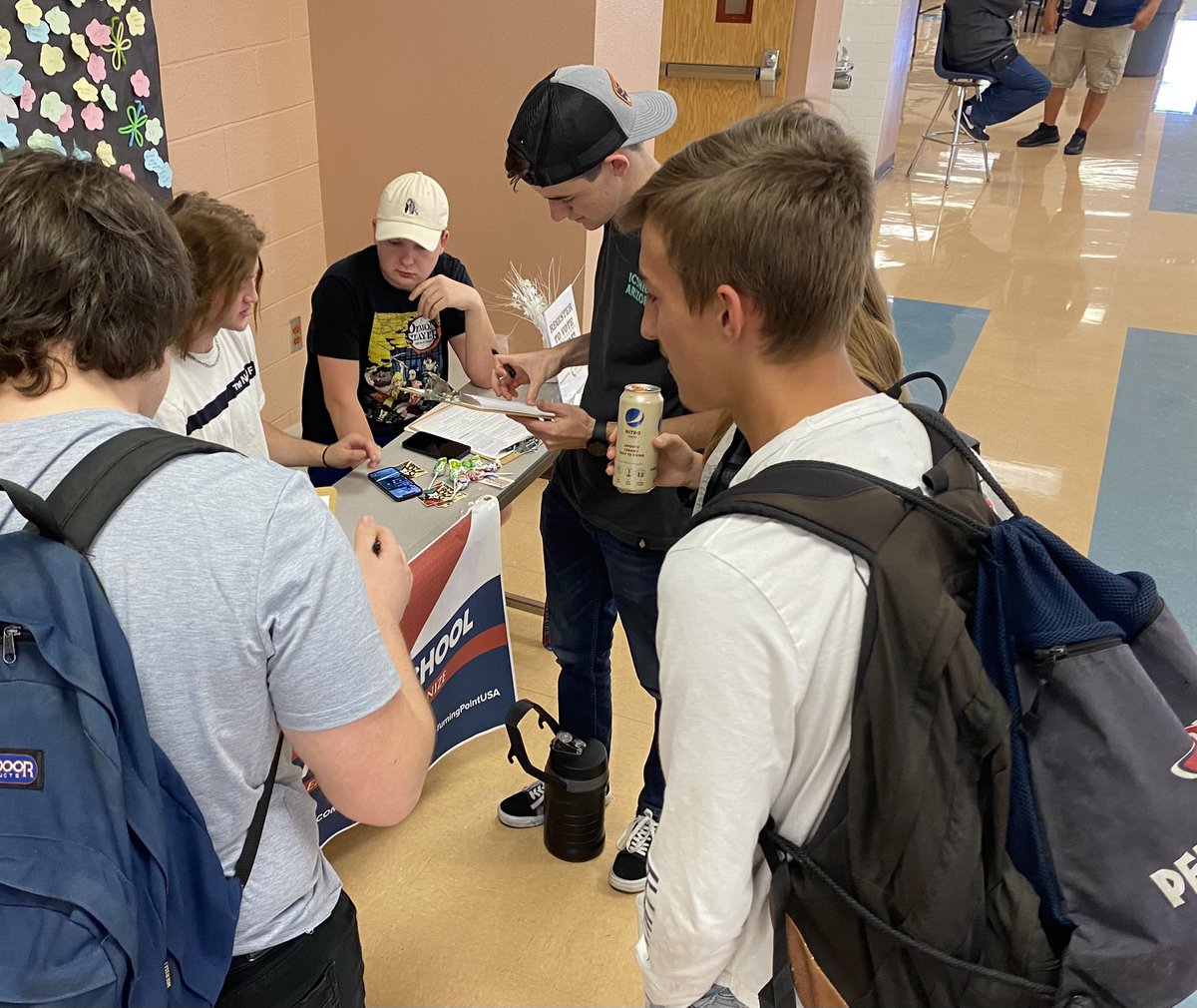 TPUSA_Perry's tweet photo. @TPUSA_Perry Getting ready for #2022Midterms  by registering first time voters #VOTE 

@TPUSA @PerryPumas07 https://t.co/klP1soLcYL