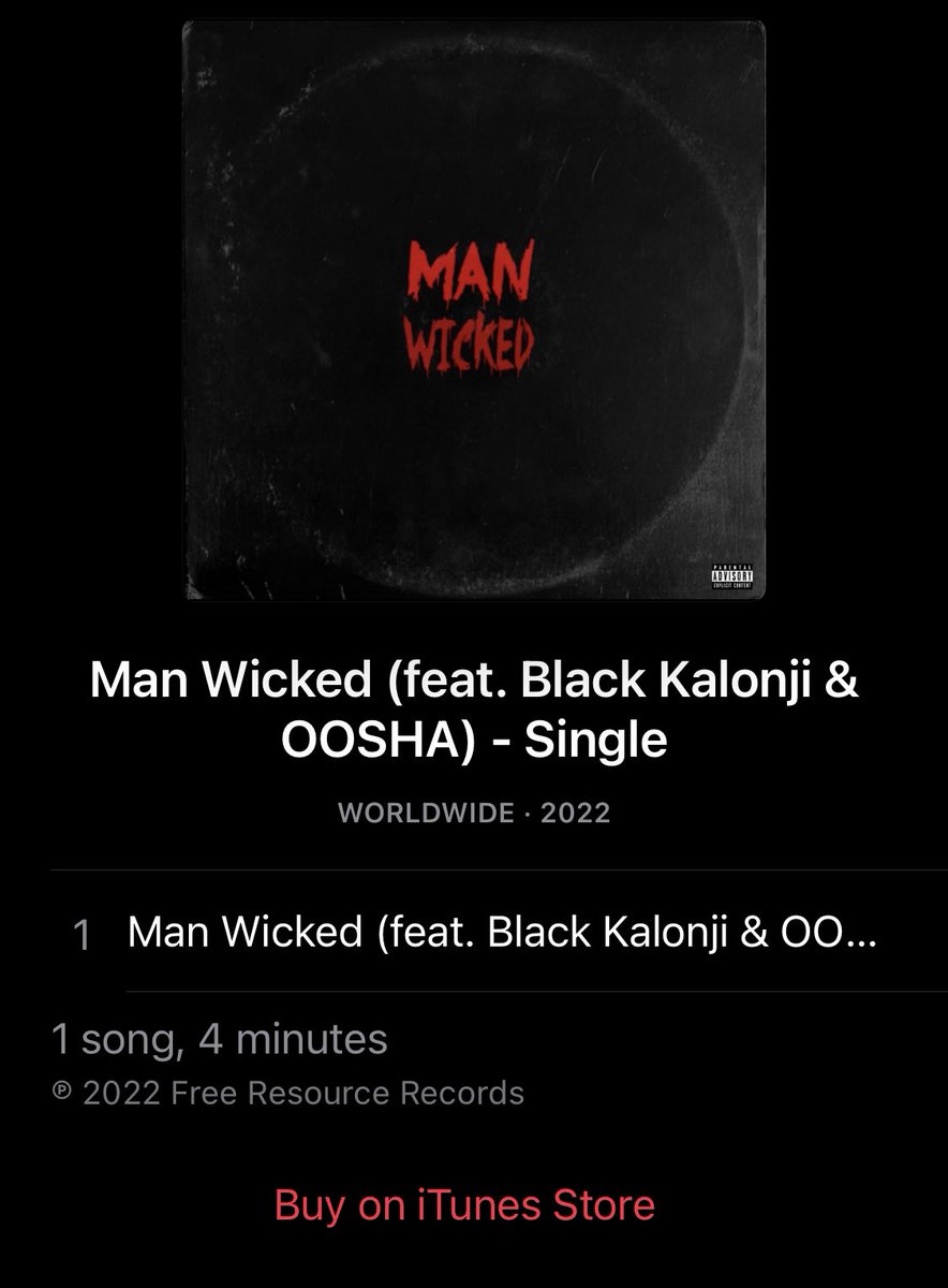 OOSHATiDE's tweet photo. #ManWicked 😈! Out on all streaming platforms y’all. Check @193Rennie ‘s bio for links 🔐💚🙏🏾 https://t.co/ip4xIW1HFf
