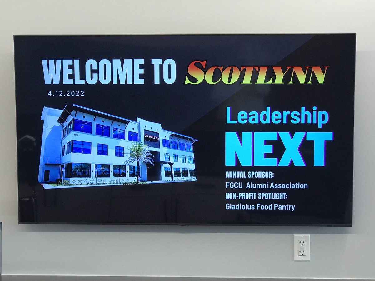 Leadership NEXT event hosted by @ScotlynnUSA - What an amazing facility! Strong company with a stronger culture. Thank you to Ryan Carter and his team for having us here tonight! Why aren’t you here? #SWFL #GFMCC #LNEXT