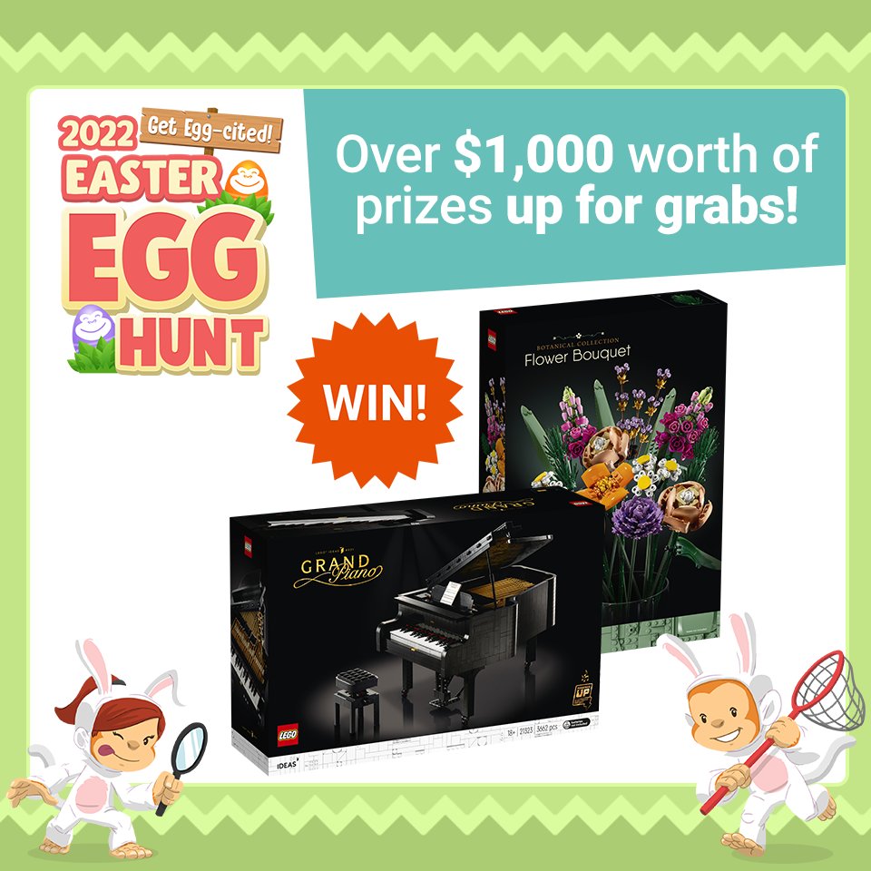 MightyApeAU's tweet photo. How many eggs have you found? 🔎🐣

Find all eight of the hidden eggs in our Easter Egg Hunt to go into the draw to WIN this epic LEGO Prize Pack! 🎹💐 https://t.co/5APRPNwE9V https://t.co/d20wXRQJfW