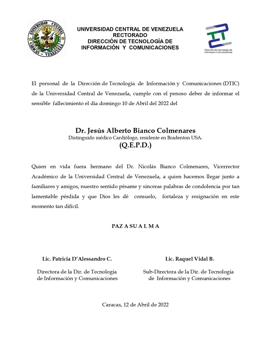 DTIC UCV tweet media