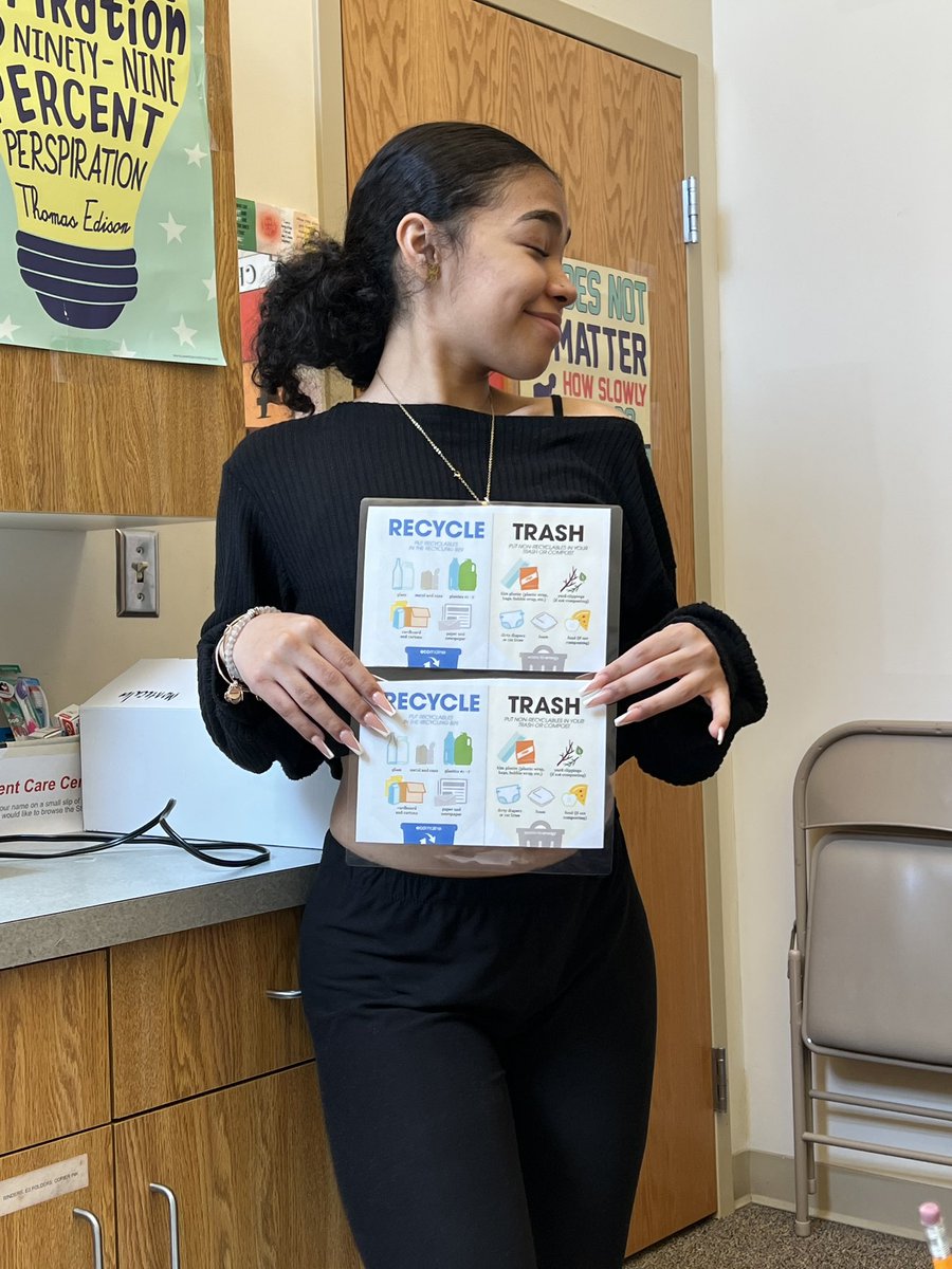 Delilah’s PBDA is ensuring each classroom has a recycle bin and students know exactly how to use it! Stay tuned for final results! 
#pantherpower