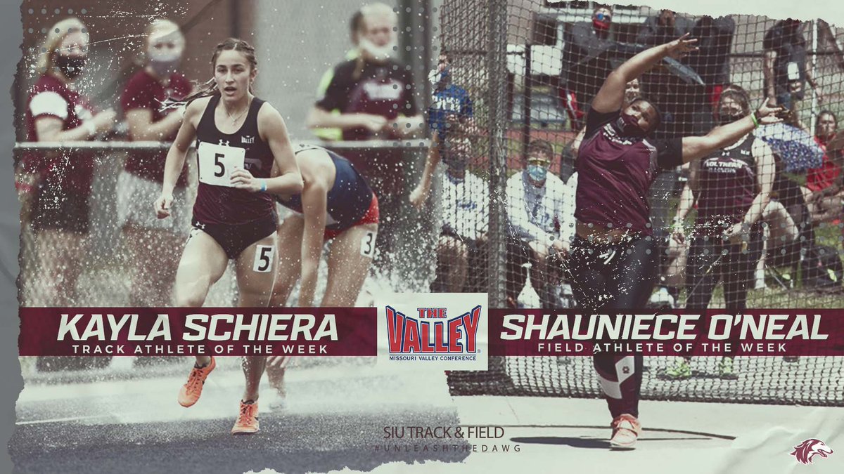 SIU_TrackXC's tweet photo. 𝐌𝐕𝐂 𝐓𝐫𝐚𝐜𝐤 𝐀𝐭𝐡𝐥𝐞𝐭𝐞 𝐨𝐟 𝐭𝐡𝐞 𝐖𝐞𝐞𝐤✅
𝐌𝐕𝐂 𝐅𝐢𝐞𝐥𝐝 𝐀𝐭𝐡𝐥𝐞𝐭𝐞 𝐨𝐟 𝐭𝐡𝐞 𝐖𝐞𝐞𝐤✅

Kayla Schiera and Shauniece O'Neal earn MVC Athlete of the Week honors after last weeks Joe Walker Invite!

🔗: https://t.co/YlFtbixcfC

#Salukis https://t.co/LvXhHPpdu4