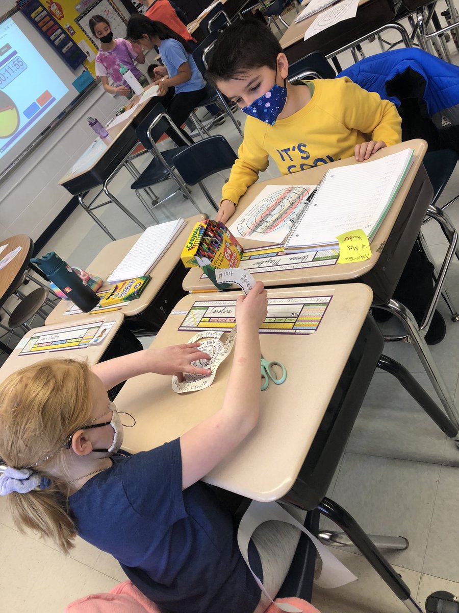 Mrs_Scimeca's tweet photo. BOOM! POW! SPLAT! We made onomatopoeia spirals today! @WindsorWildcats https://t.co/mjY8ExID3J