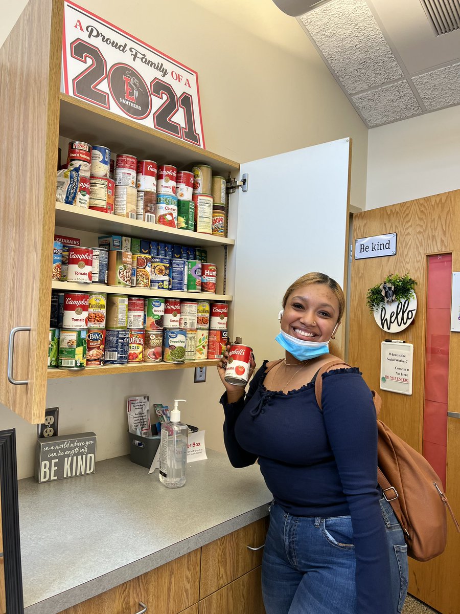 Aryana’s PBDA project is creating a student resource center! Step one: stocking the panther pantry 
stay tuned for part two! #pantherpower