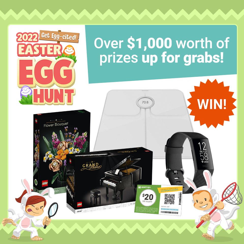 MightyApeAU's tweet photo. Which prize from our Easter Egg Hunt would you most like to win? 😃 https://t.co/5APRPNwE9V https://t.co/n1R977Yhd1