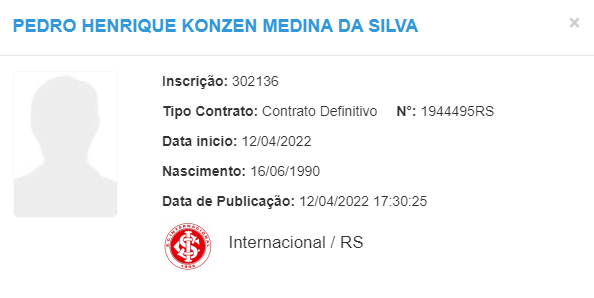 MejolaroGabriel's tweet photo. Pedro Henrique já está regularizado no BID como jogador do Internacional! #Inter #InterENM https://t.co/1pHcEzFgIo