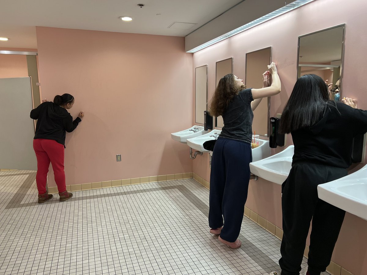 Angel and Bella’s PBDA is creating an empowerment based mural in the girls bathroom! Stay tuned for the final product! #pantherpower