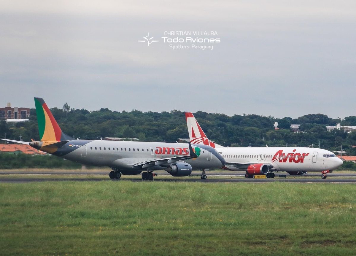 AvionesTodo's tweet photo. Aterrizó en el Aeropuerto Silvio Pettirossi  un Boeing 737-400 de "AVIOR Airlines" un vuelo transportando al equipo de Fútbol Caracas FC✈️📷🇵🇾@christianspott2 @dinacpy @SpottersMurcia @Spotters_Chile @ArgSpotters @TorreElDorado @aviacionline https://t.co/MsG6E8B2Qa