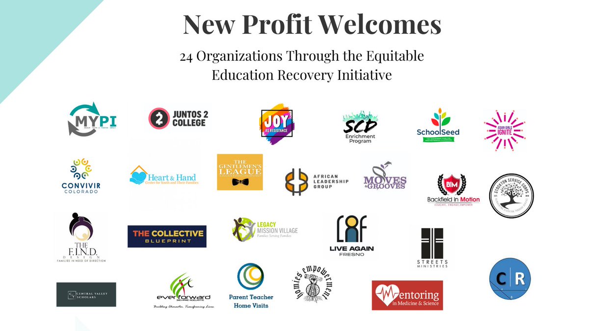 #Repost Announcing 24 social entrepreneurs chosen for the Equitable Education Recovery Initiative! These early-stage systems-change leaders are advancing programming that could make meaningful impact on K12 students both short &amp; long term. #k12 #edquity
newprofit.org/go/introducing…