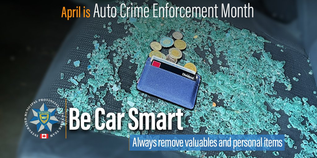 icbc's tweet image. Any unlocked vehicle could be a target for thieves. Remember to always lock your doors and close your windows even if you’re away from your vehicle for only a minute! #StopAutoCrime #CrimePrevention @IMPACTautocrime