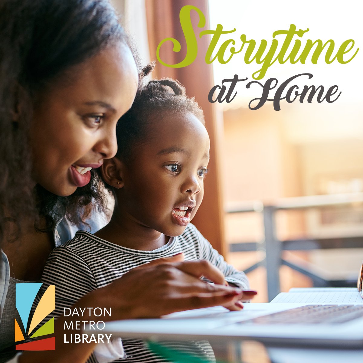 Daytonlibrary's tweet image. Join us online for stories, songs, and other fun learning activities designed to develop the language, literacy, and social skills your preschooler needs for school success, all from the comfort of your own home.  📖🤗

video.ibm.com/recorded/13151…

#StoryTime #StoryTimeAtHome