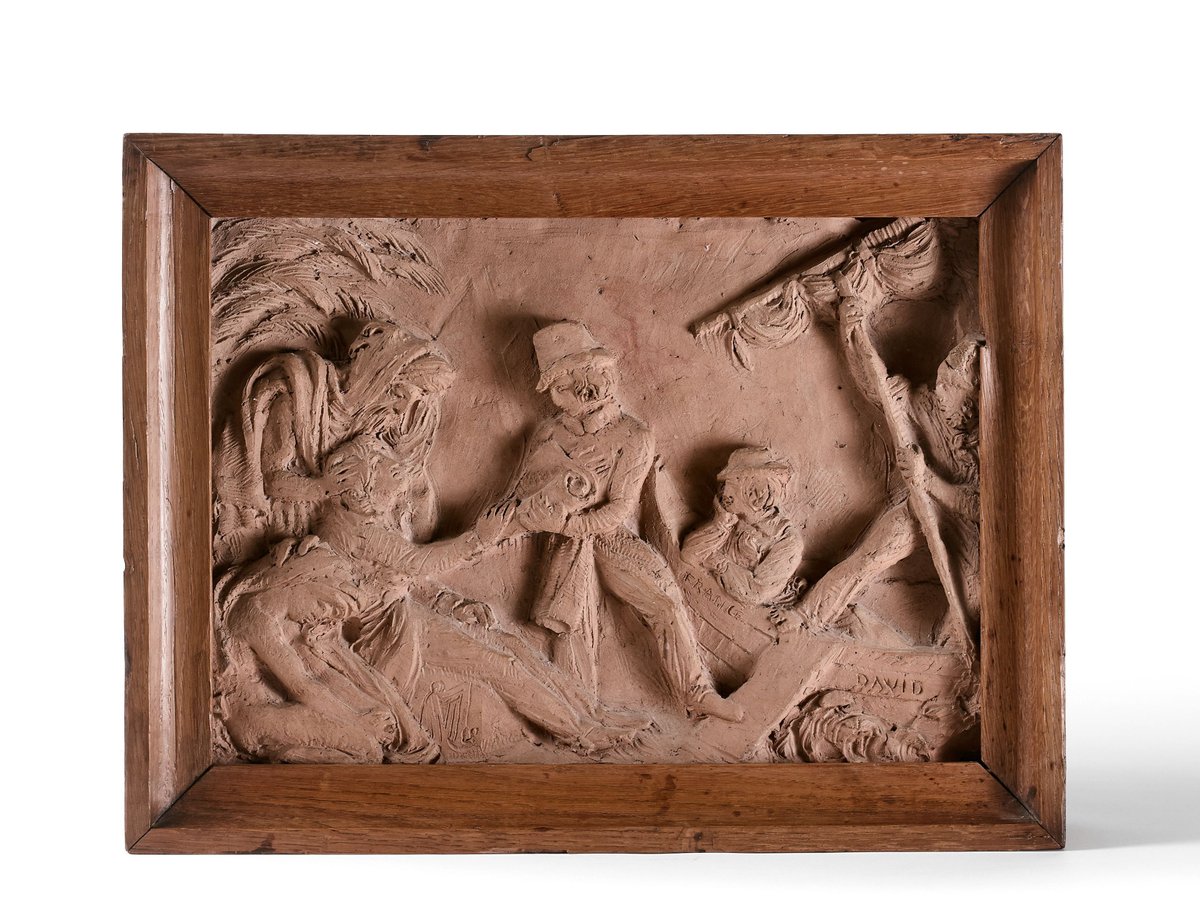 Museesdangers's tweet photo. [ #Nouvelleacquisition ]

Ce quatrième bas-relief en terre cuite de #DaviddAngers du monument en l'honneur du général Gobert, préempté lors d'une vente chez @Artcurial au prix de 15 000€, complète l'ensemble des œuvres préparatoires.

ℹ️ https://t.co/WarlhEQTAI
📸 Artcurial https://t.co/cUCEPUiZMc