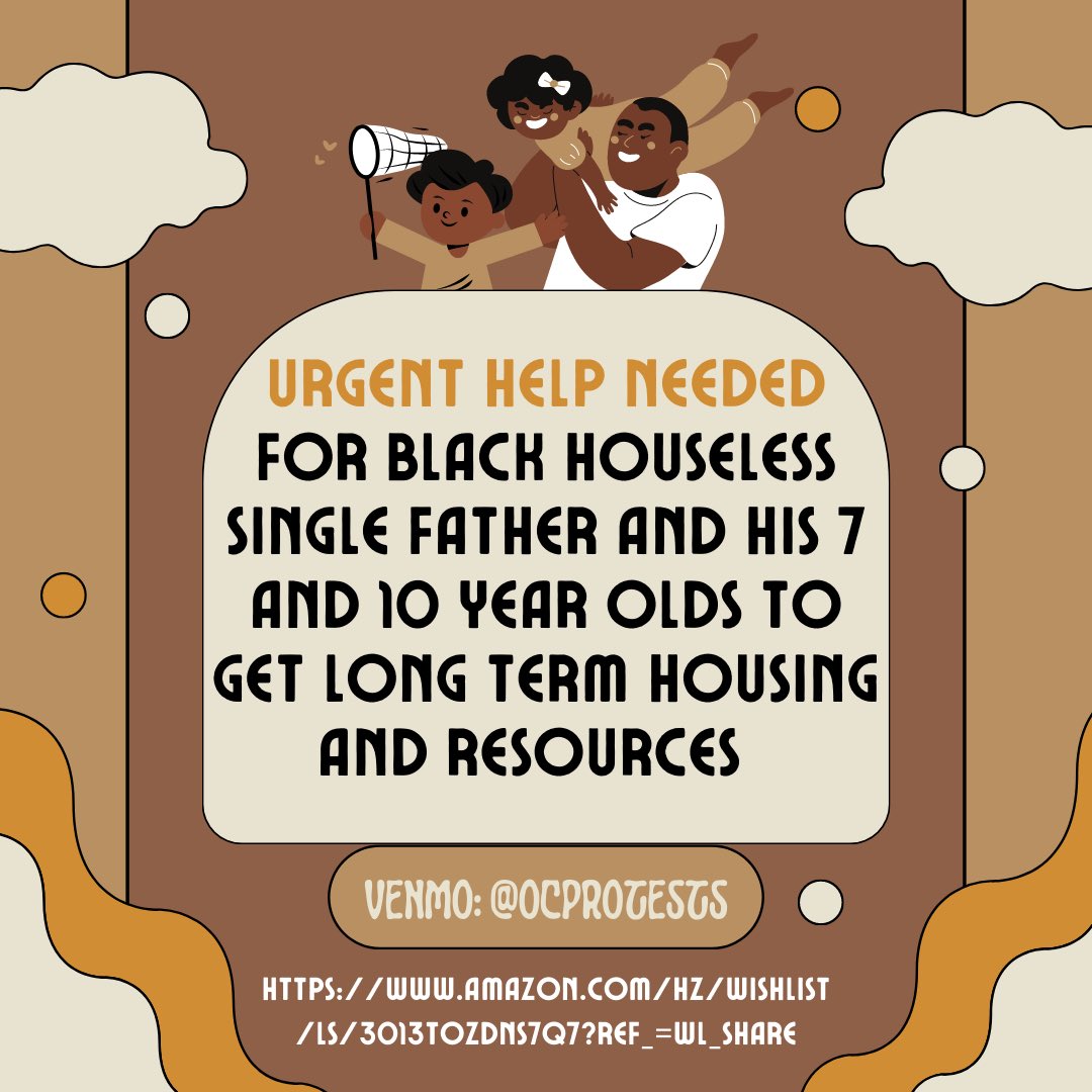OCprotests's tweet photo. We really need your support with this one. Help Mo get back on his feet and his children get off of the streets. If you can’t donate please share. 🔗 in bio https://t.co/IJMGZzEUTi