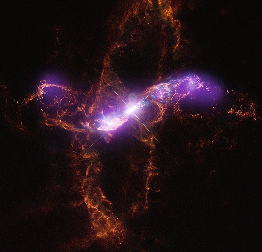 _universalstory's tweet photo. This is R Aquarri, a binary star system where one star eats the other and then spurts a bit out into rings 😛

It's gorgeous. 

📸: (X-ray) NASA/CXC/SAO; (Optical) NASA/STScI, Palomar Observatory, DSS; (Radio) NSF/NRAO/VLA; (H-Alpha) LCO/IMACS/MMTF

#astronomy #space #nasa https://t.co/BbDE4JzmVk