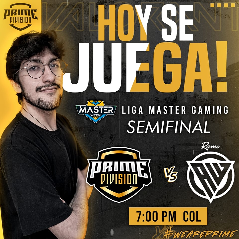 PrimeDivision7's tweet photo. ¡Martes de Semifinal!!
Nuestra escuadra se juega el cupo a la gran final vs @Awk_Gaming en la #mastergaming de Nación Esports.
🆚@Awk_Gaming
📺 https://t.co/N88KNBLyg2
⏰ 7:00pm hora 🇨🇴
Vamos equipo que se puede 🌪⚡️
#WeArePrime #Valorant #mastergaming https://t.co/1OPxbaTNPj