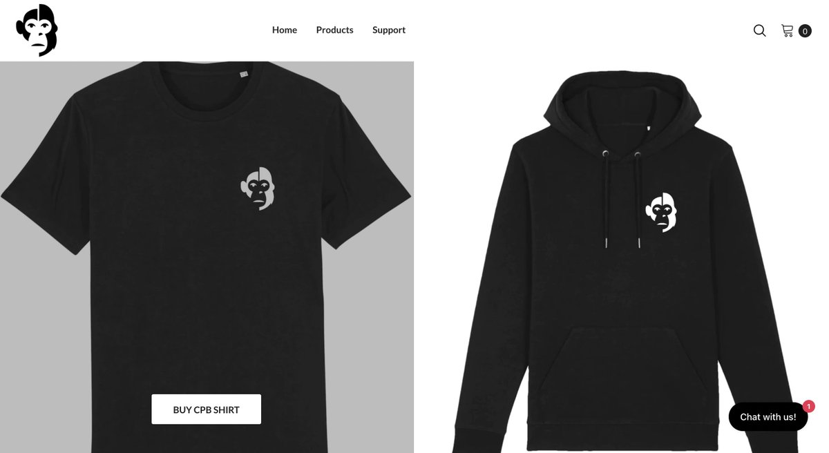 PrimateBusiness's tweet photo. Launch of our merchandising store on Wednesday April 13th at 3:00PM UTC

Sweater and teeshirt to start, the rest of the merchandising will arrive soon.

A discount code for the first 24 hours of launch will be announced tomorrow at the launch.

100 #CRO among all the interactions https://t.co/ZutrJtyEGU