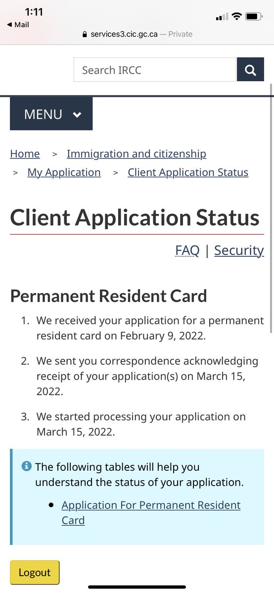 cs_sonali's tweet photo. @CitImmCanada Hello I sent my PR application for renewal on 9th Feb along with my husband. My husband received his PR card.. My application doesn’t update.. please assist urgently I have to travel out of CA urgently.. No recent updates!! https://t.co/QHx05AxHVQ