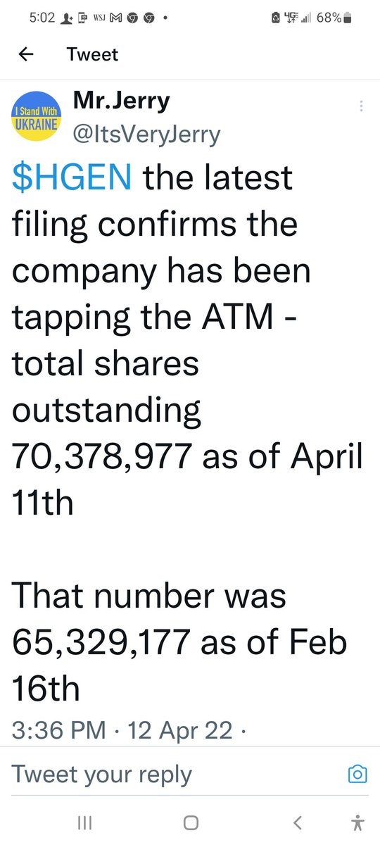 Not good for HGEN shareholder