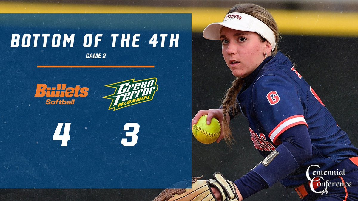 gburgbullets's tweet photo. SB: The Bullets edge McDaniel by 1 run at the bottom of the fourth inning. Carlie Goldstein puts up 1 run, 1 hit, and 2 RBI. Lauren O’Leary adds 1 hit and 1 RBI ‼️🔥 #GoBullets #BulletsSoftball #CCSB #d3softball https://t.co/51gdTU8ssP