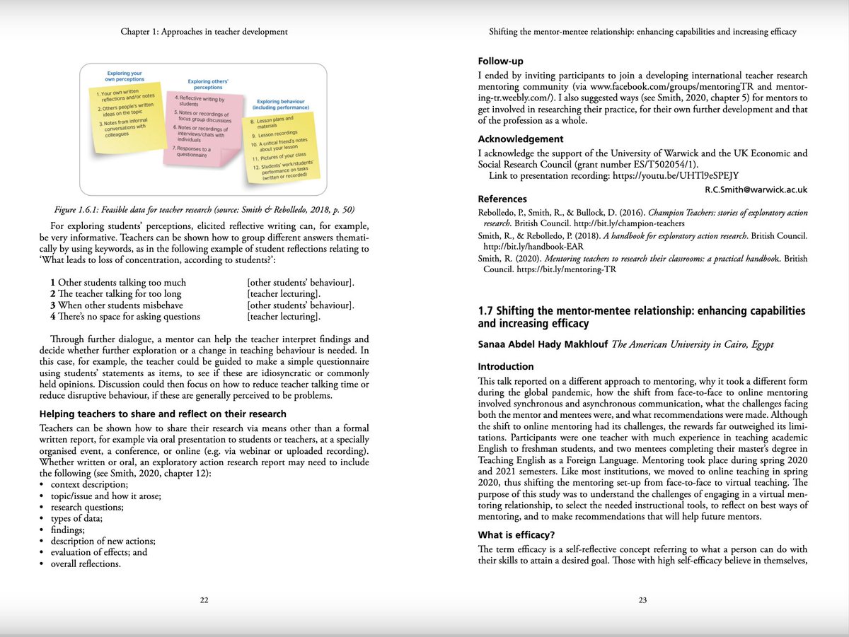 'Mentoring teacher-research' – a short piece for the just-published IATEFL Conference Selections (ed. Deb Bullock). For more info, see this handbook: mentoring-tr.weebly.com/practical-hand… <a href="/IATEFLResig/">IATEFL ReSIG</a> <a href="/TRfestiva/">ELTeacher-research</a>