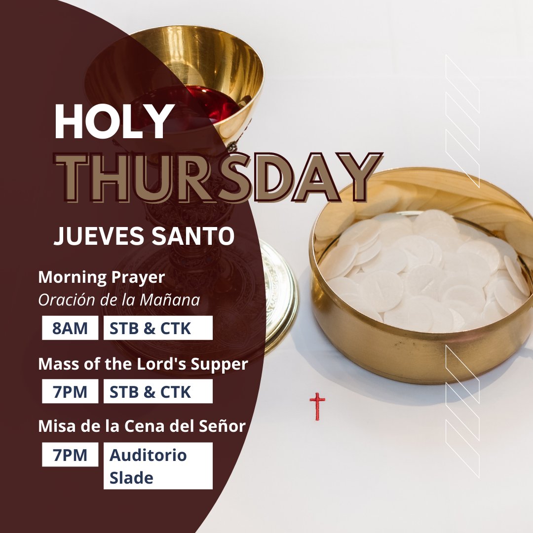 StBCtKYM's tweet photo. Here's an overview of when &amp; where to celebrate Holy Week 2022 liturgies in our parishes!
.
¡Aquí hay una visión general de cuándo y dónde  celebrar las liturgias de la Semana Santa de 2022 en nuestras parroquias! https://t.co/c5iwdTHWj9