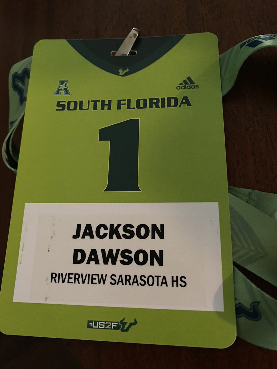 Wanted to thank <a href="/USFFootball/">USF Football</a> for having me the other day! Appreciate it and enjoyed my time! <a href="/CoachLovettUSF/">Charles Lovett</a> <a href="/xdye21/">Xavier Dye</a> <a href="/coach_jeffscott/">Coach Jeff Scott</a> <a href="/bobbybentley/">Bobby Bentley</a> <a href="/CoachTTrickett/">Travis Trickett</a> <a href="/coachmogridge/">Allen Mogridge</a> <a href="/CoachBahler/">Coach Will Bahler</a> <a href="/ErnieSims34/">Ernie Sims III</a> <a href="/RamsRhsFootball/">Riverview Football</a>