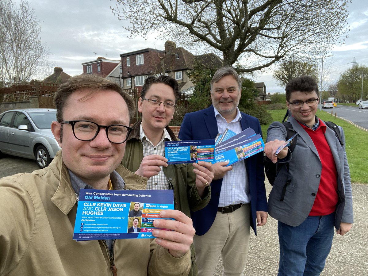 Fantastic afternoon on the doorsteps in Old Malden. Residents really appreciate the hard work Kevin and Jason have done as their local councillors.