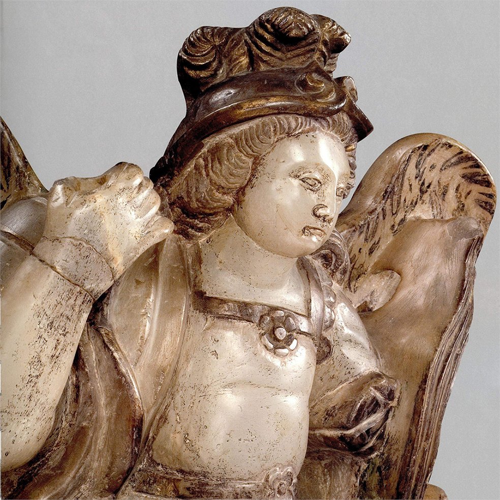 museofranzmayer's tweet photo. En la Nueva España, el alabastro, así como una variante regional de Puebla y Oaxaca denominada tecalli, fueron utilizados para la escultura religiosa.

#ColecciónQueInspira

Autoría desconocida
San Miguel Arcángel
Siglo XVIII
Nueva España [hoy México] https://t.co/rxhEpK0HZ5