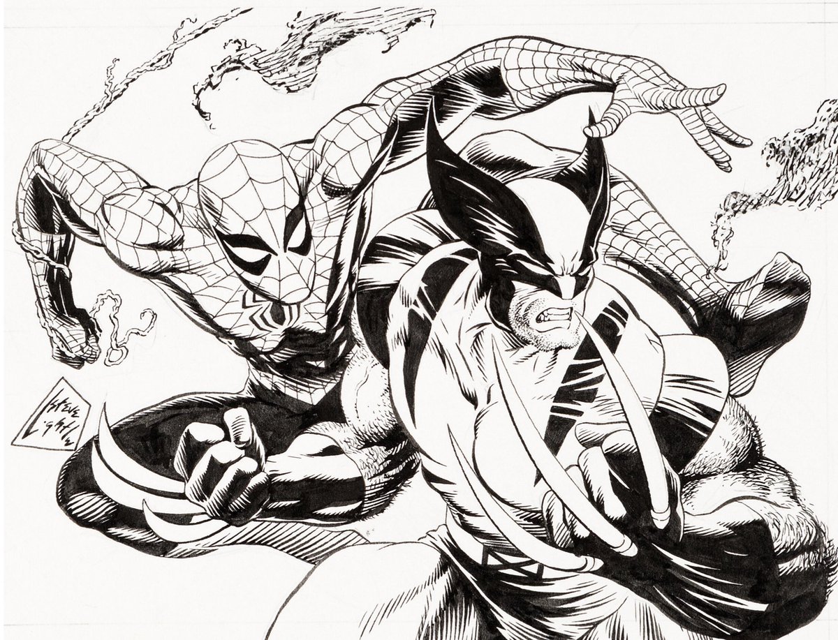 RT @CoolComicArt: Spider-Man & Wolverine by Steve Lightle https://t.co/zR0LpkDDqd