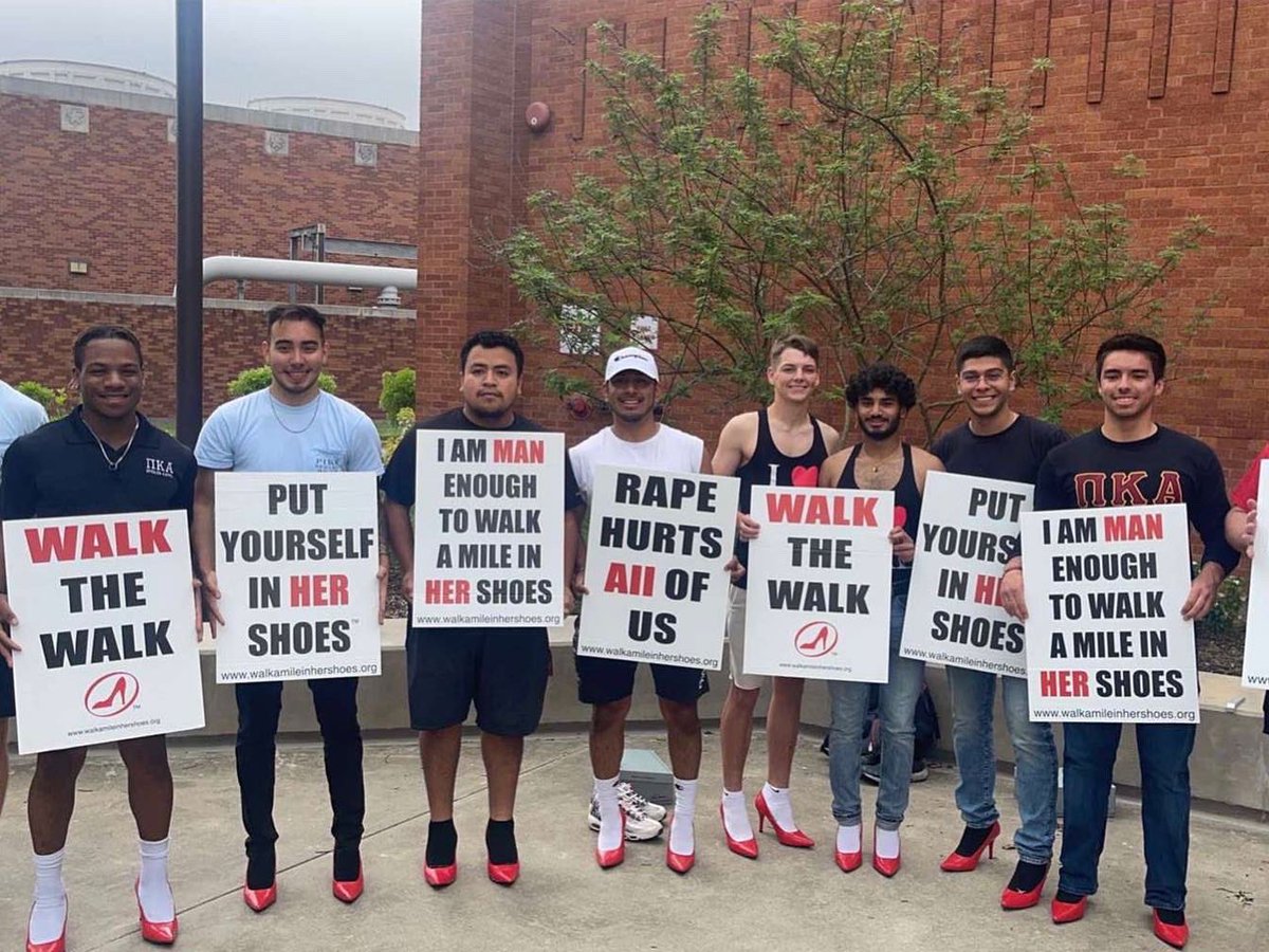 This afternoon several of our brothers participated in Walk a Mile in Her Shoes hosted by Lamar University and ΑΧΟ in recognition of Sexual Assault awareness month!
 
Huge shoutout to <a href="/lamar_achio/">𝙰𝙻𝙿𝙷𝙰 𝙲𝙷𝙸 𝙾𝙼𝙴𝙶𝙰</a> for the amazing event and invitation to attend. Great job ladies!