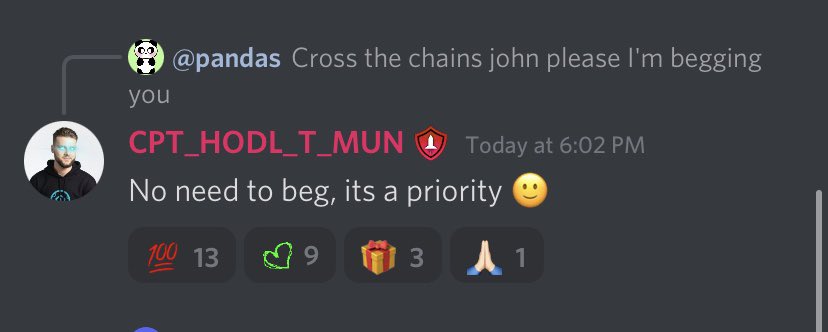 FaboisMe's tweet image. Q: Cross the chains john please I'm begging you

Karony: No need to beg, its a priority 

#SAFEMOON 
👀⛓👀