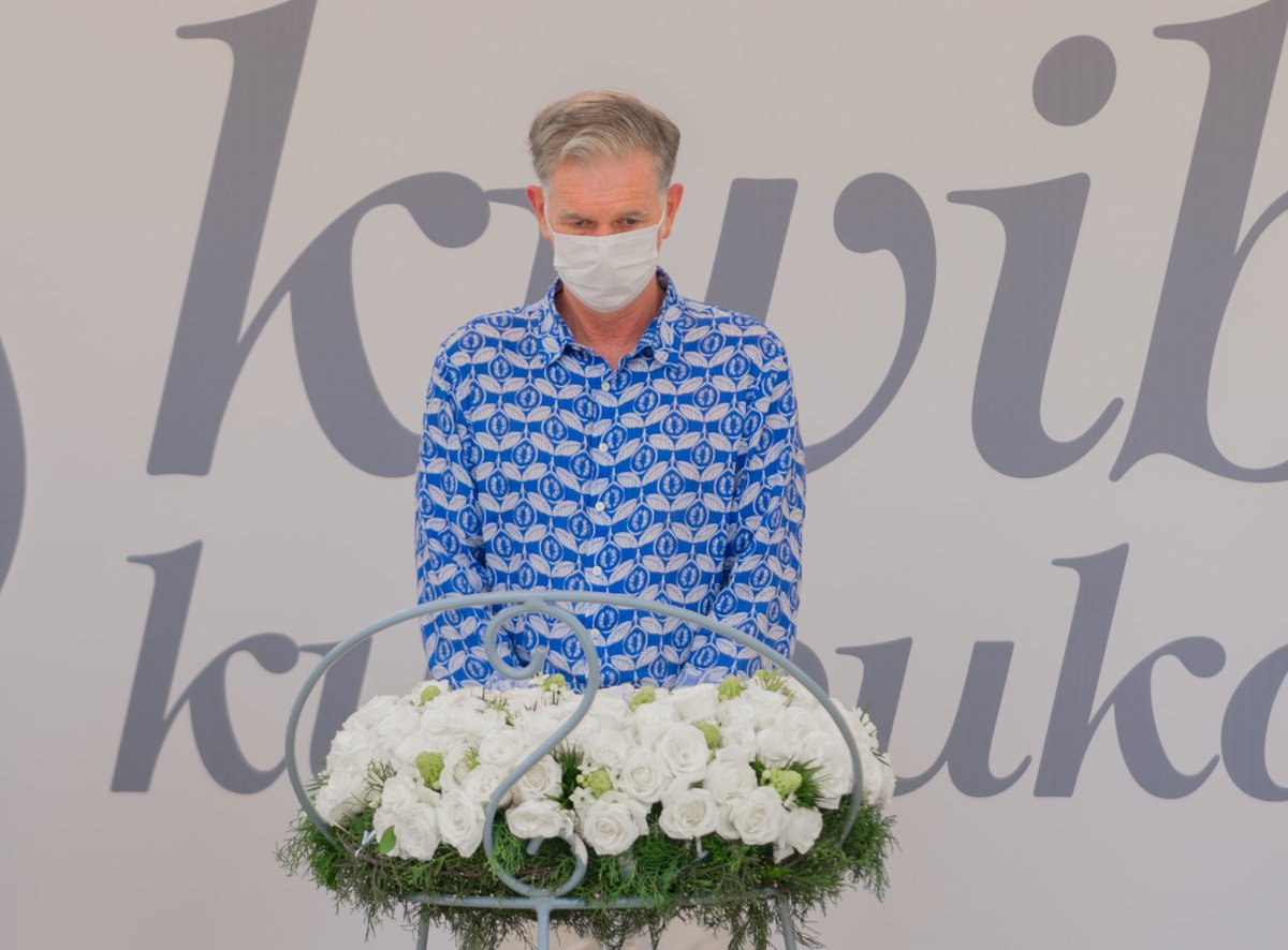 NewTimesRwanda's tweet photo. On Tuesday @reedhastings, the co-CEO of @netflix visited Kigali Genocide Memorial to pay respects to victims of the Genocide against the Tutsi. #Kwibuka28 https://t.co/YxIchP1HLe