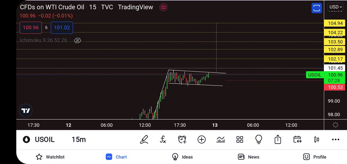 john8kelvin2's tweet photo. I looked at this, well it looks good. #classicpattern pennant flag pattern. #USOIL #forex #forextrading #StocksToBuy https://t.co/1ziRU6SBMV