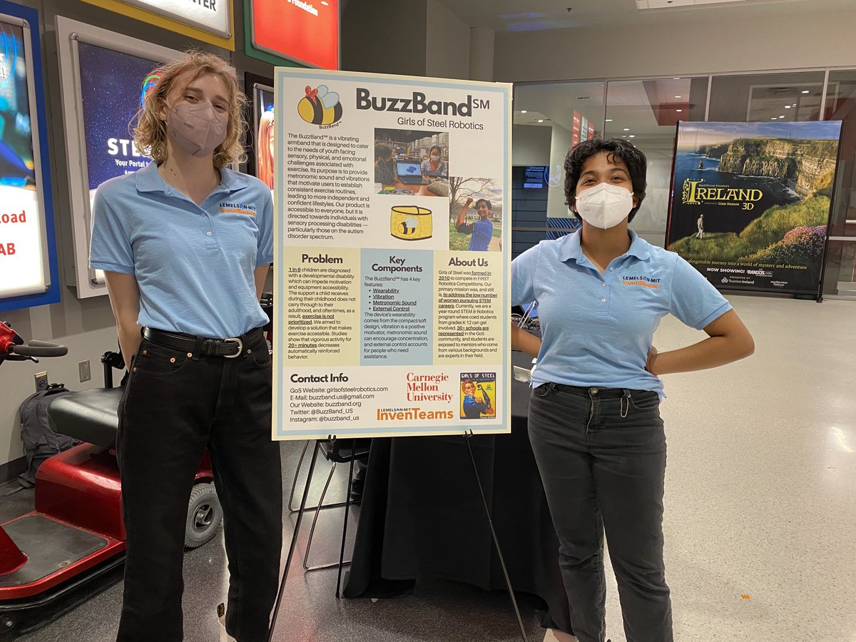 It was awesome getting to show off our Buzzband prototypes!  Thank you @CarnegieSciCtr for inviting us to your 18+ sensory sensitive evening!

#buzzband #getbusybuzzing #InvenTeams <a href="/LemelsonMIT/">Lemelson-MIT Program</a> #ohmyGoS #GirlsInSTEM