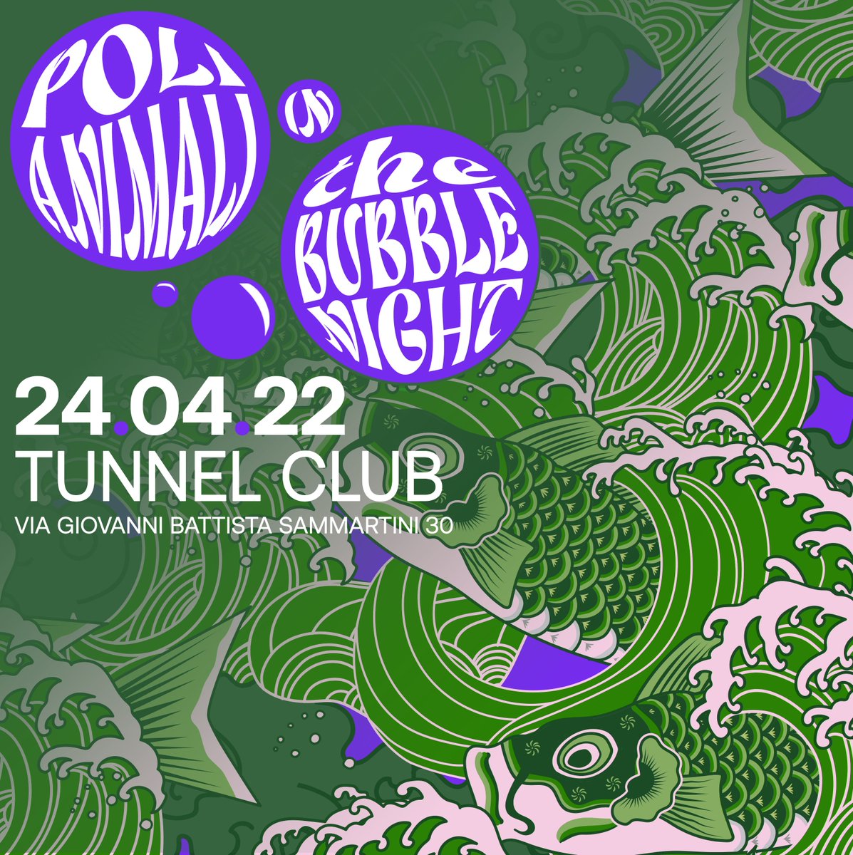Ops, we did it again.
Vi aspettiamo il 24 aprile al Tunnel Club di Milano per la seconda data di The Bubble Night 🌊

#goodguysproject 
instagram.com/p/CcRIik1Kbqo/