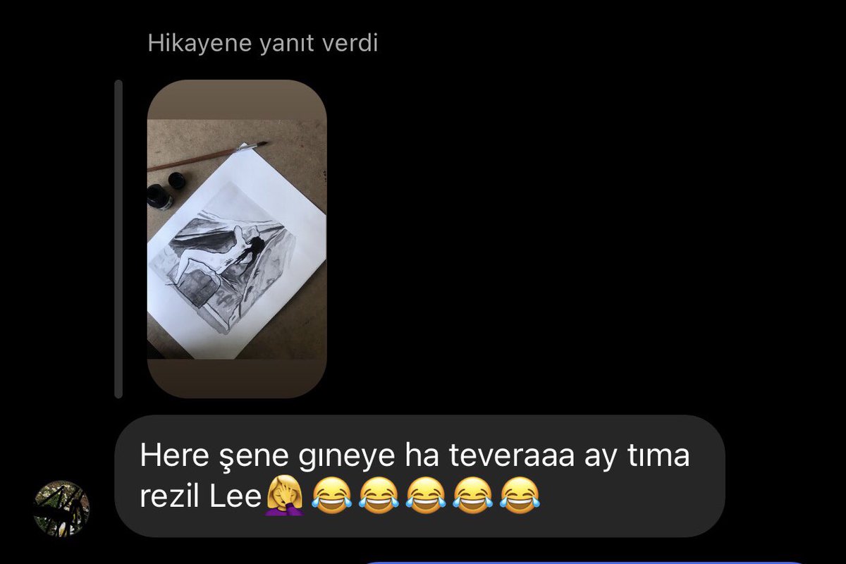 Çevremin sanatıma saygısı ektedir 😅