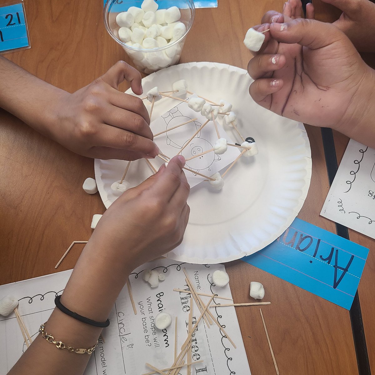 ElmaCani's tweet image. @BA_STEAM_ACAD Which team will make the STRONGEST house for the three little pigs?  #StemChallenge #3rdGradersRock #TeamWork @Supt_SBUSD ##TeamSBUSD