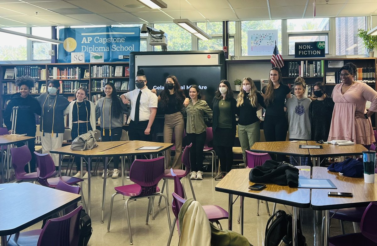 Our amazing ELA scholars who were inducted into the National English Honor Society on April 8th!