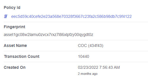 EarnCOC's tweet photo. $COC has now had over 10,000 transactions 🔥 If you don't yet have any be sure to grab some via our faucet @ https://t.co/2ojQ2L8P1t or by delegating to one of our COC Distribution SPO's 💯

#FightFUD #PositivityToken #COC #Cardano #CardanoCommunity #CardanoADA $ADA https://t.co/J5LsIqrQqR